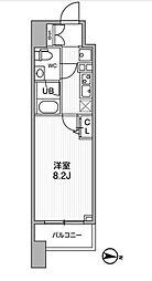 オルタナ亀戸（ALTERNA亀戸） 12階1Kの間取り