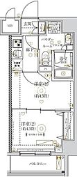 ガリシア亀戸 2階2Kの間取り