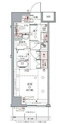 クレヴィスタ亀戸II 2階1Kの間取り