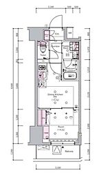 シーフォルム住吉II（SYFORME SUMIYOSHIII） 2階1DKの間取り
