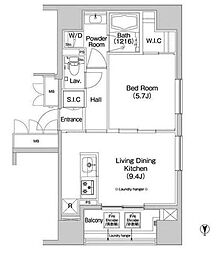 COMFORIA錦糸町 1LDKの間取図画像