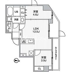 エスレジデンス亀戸バーム(S-RESIDENCE亀戸balm) 2LDKの間取図画像