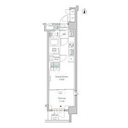 ONEROOFRESIDENCE錦糸町 1LDKの間取図画像