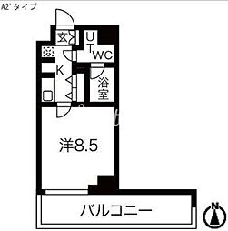 アイルイムーブル西大島 1Kの間取図画像