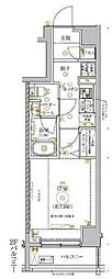 ガリシア錦糸町4 1Kの間取図画像