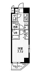 N-stageKameido2 1Kの間取図画像