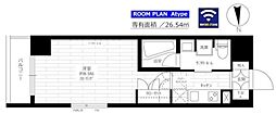 ステージグランデ亀戸アジールコート 1Kの間取図画像
