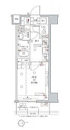 クレヴィスタ亀戸2 1Kの間取図画像