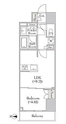 ルミーク錦糸町 1LDKの間取図画像