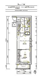 リルシア亀戸EAST 2Kの間取図画像