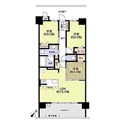 ファーネスト博多レヴィア 3LDKの間取図画像