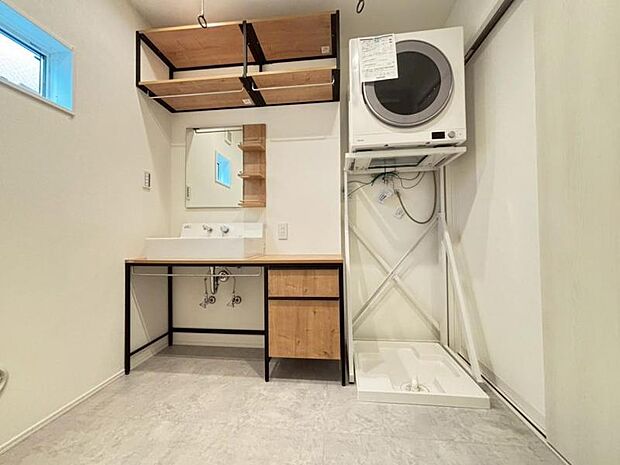 洗面室には乾太くん(ガス式衣類乾燥機6kg)を設置しました。(2025.9.15撮影)