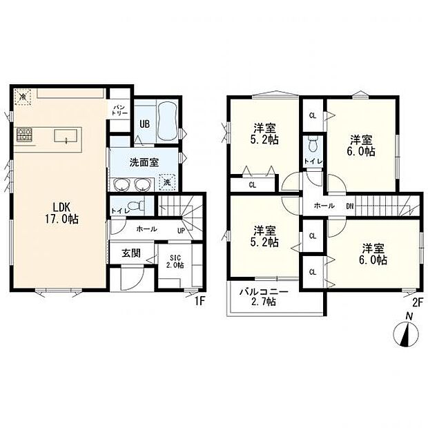4ＬＤＫ＋カースペース2台分