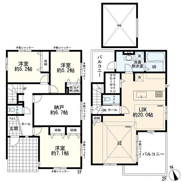 3ＳＬＤＫ＋カースペース2台分