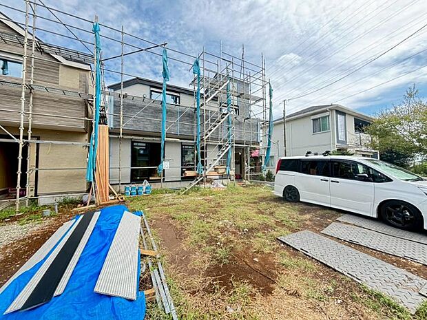 完成前の状態をご覧頂くことで、隣接した環境をしっかりとご確認頂けます。(2025.9.23撮影)