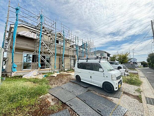 同工務店の完成見本を合わせてご見学頂くことで、完成形の姿をイメージ出来ます。(2025.9.23撮影)