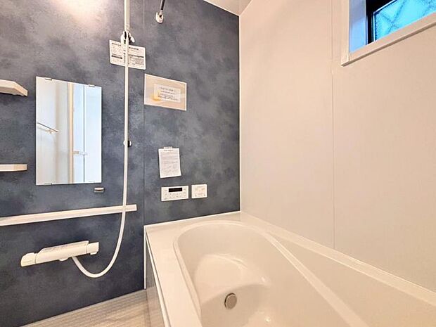 清潔感と和らぎあるカラーで統一し、ゆったりお使い頂ける柔らかな曲線で構成された、半身浴も楽しめるバスタブが心地よさをもたらします。