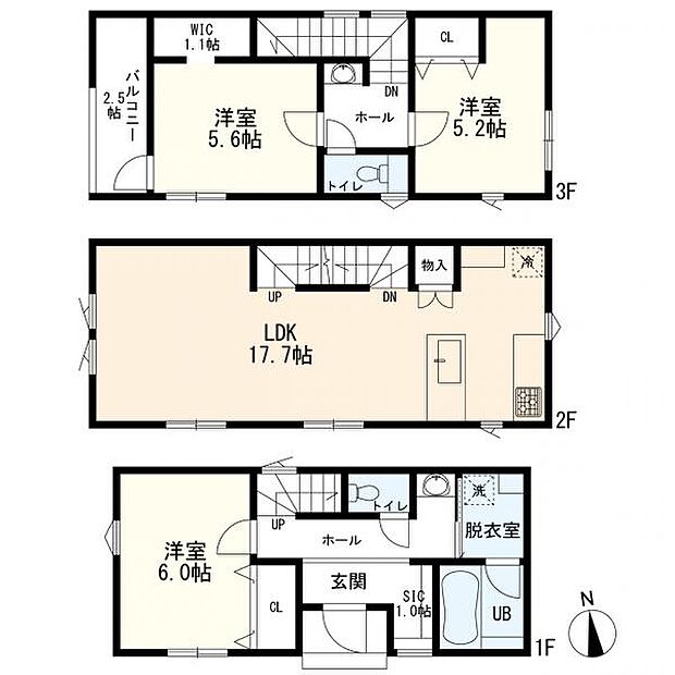 間取図　3LDK