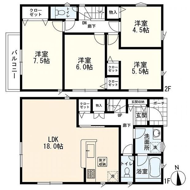 2号棟　4ＬＤＫ