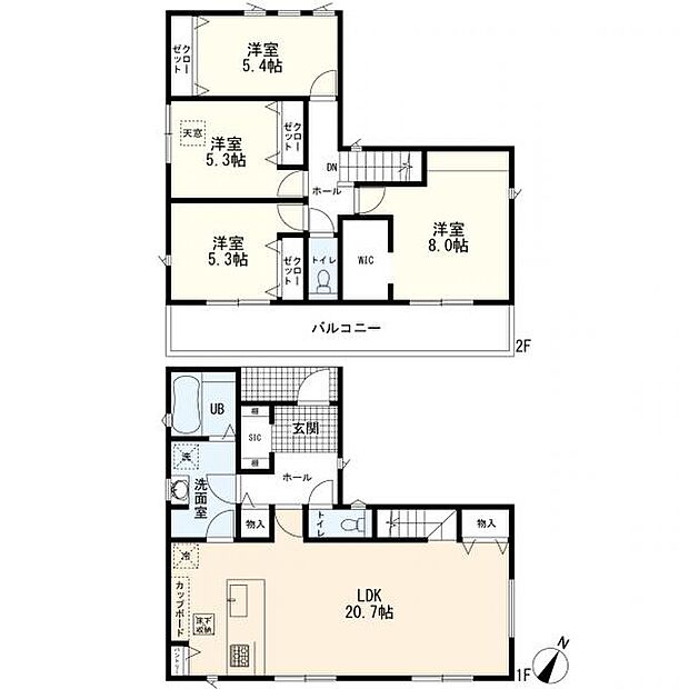 4LDK+カースペース2台分