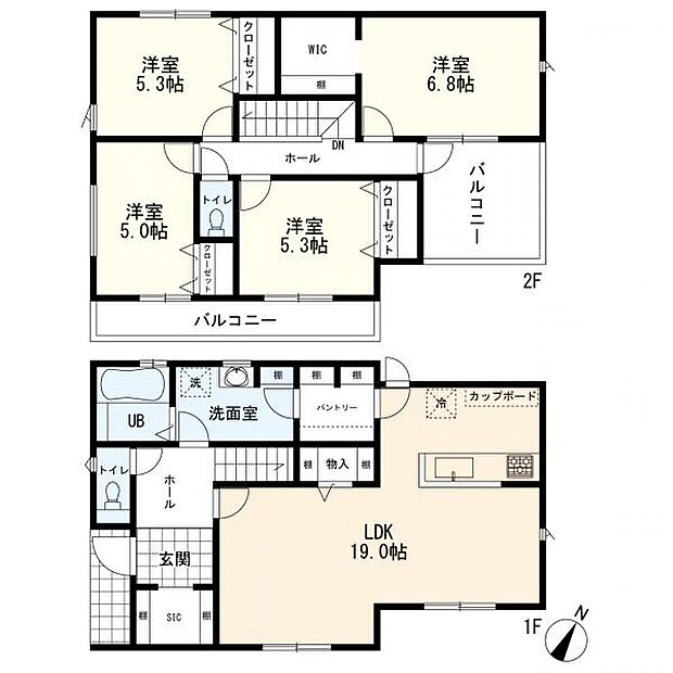 4LDK+カースペース3台分