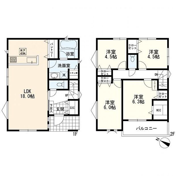 間取図　4ＬＤＫ
