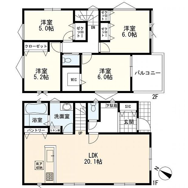 間取図　4ＬＤＫ