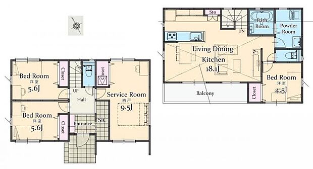 3SLDK+カースペース2台分 A号棟