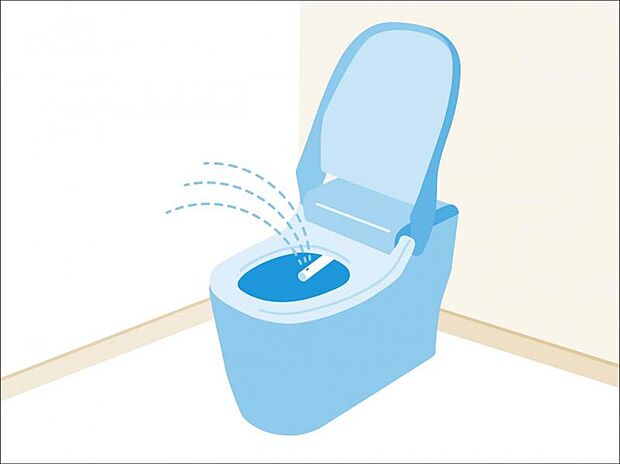 シャワートイレを標準装備。操作パネルで、洗浄機能や温度設定などもラクラク設定できます。 