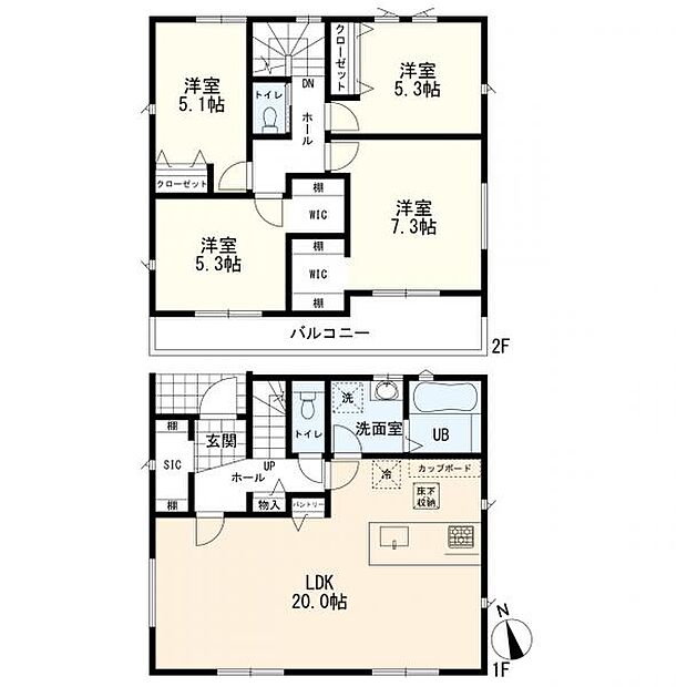 4LDK+SIC+2WIC+PANTRY