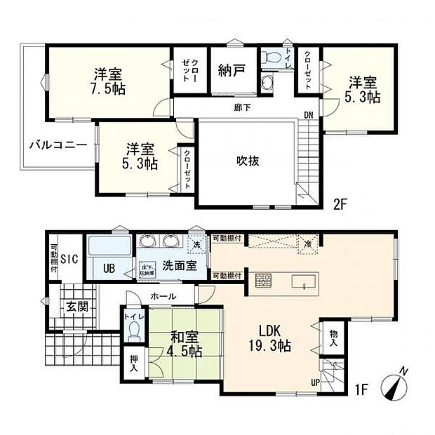 4ＳＬＤＫ＋カースペース2台分