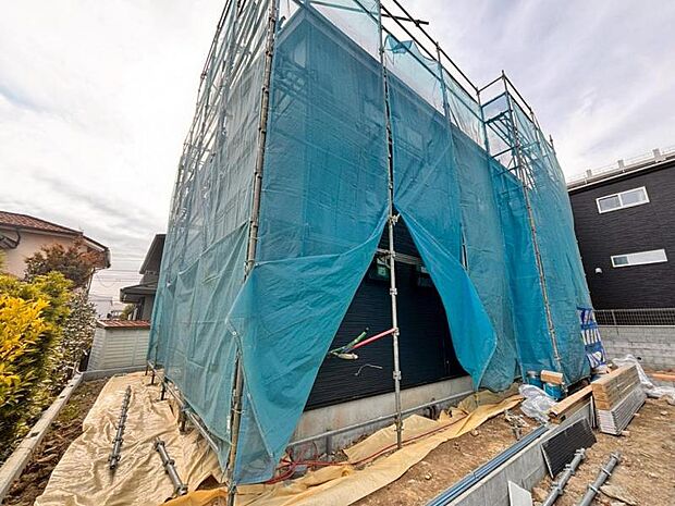 完成前の状態をご覧頂くことで、隣接した環境をしっかりとご確認頂けます。（2026.1.20撮影）