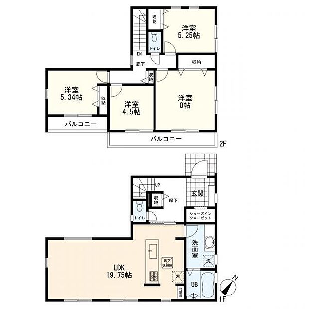 4ＬＤＫ＋カースペース2台分