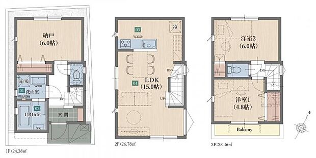 2ＳＬＤＫ　Ａ号棟