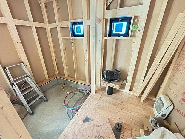 今後ご家族の「行ってきます」「ただいま」が行き交う空間になることでしょう。(2026.2.23撮影)