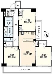 コスモ上永谷 3LDKの間取図画像