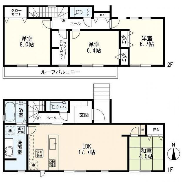 間取図　4ＬＤＫ