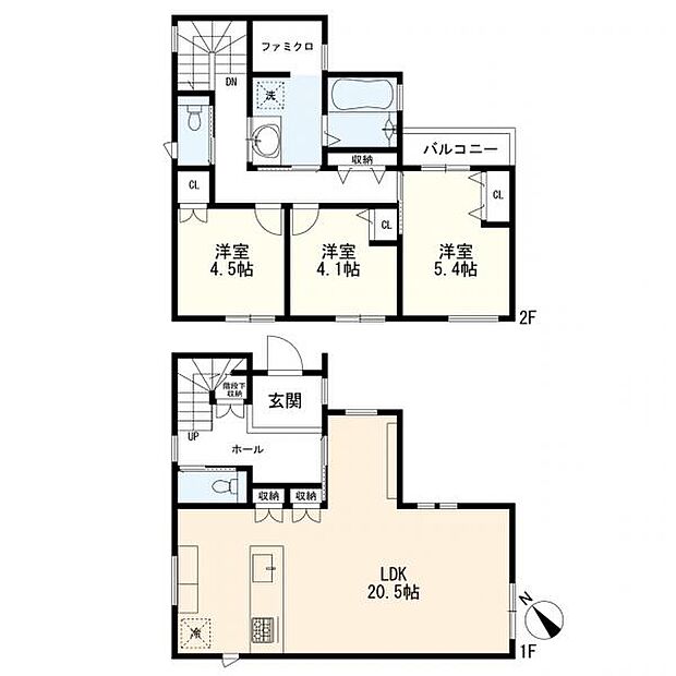 間取り(3LDK+バルコニー)
