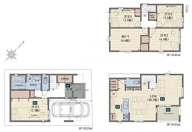 4ＳＬＤＫ＋車庫　Ｂ号棟