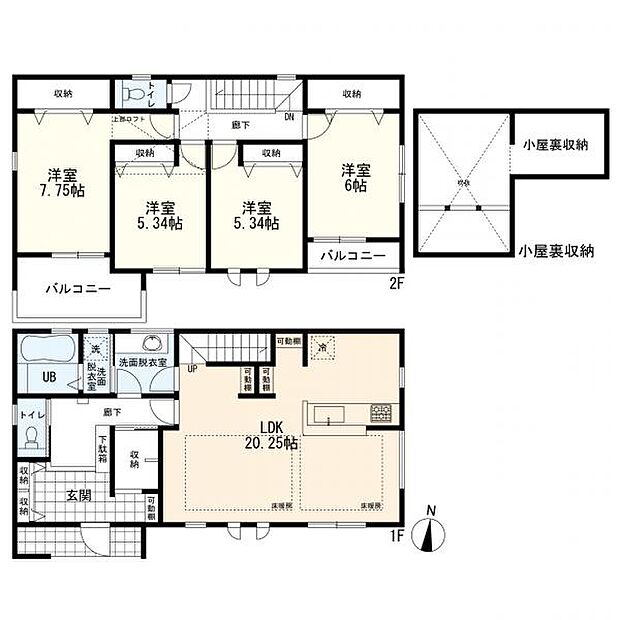 無駄のない動線で、暮らしやすさを重視した間取りです。