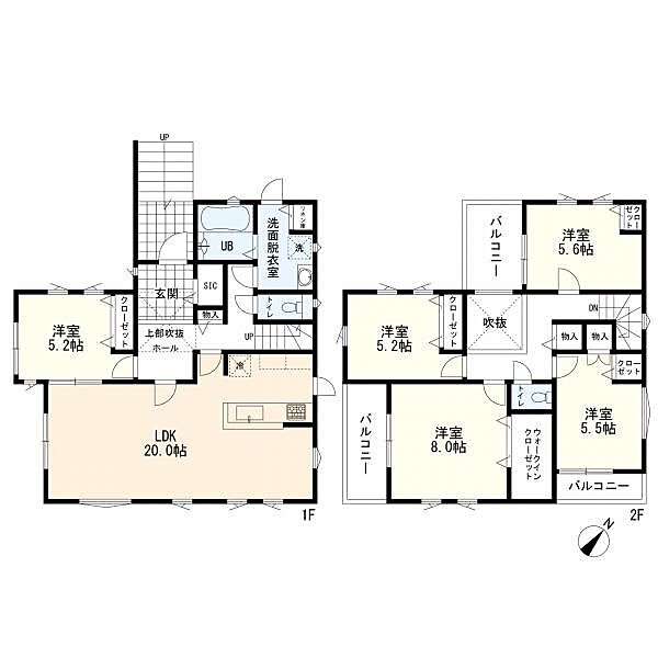 建物参考プラン　建物面積123.37平米　参考価格2550万円(税込)
