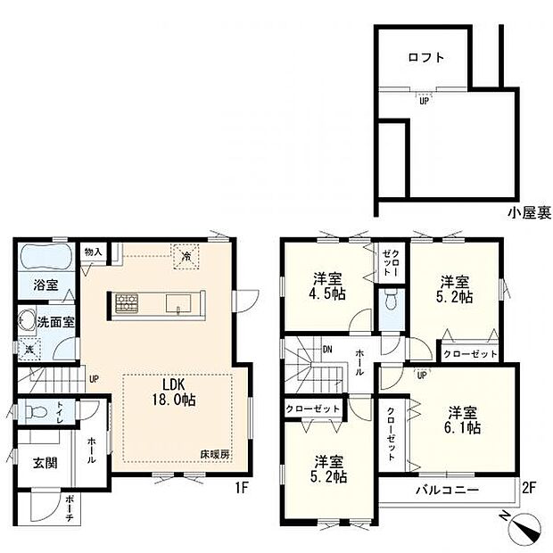 3号棟間取図（4ＬＤＫ）