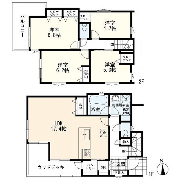 4LDK+カースペース 2号棟