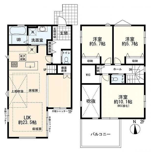 間取図3号棟 3LDK