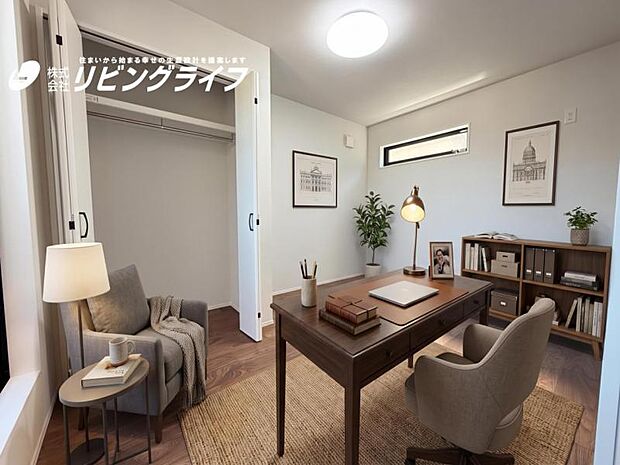 【配置してある家具はCGによるイメージです】居室には収納スペースが豊富なため、シンプルですっきりとした暮らしが実現できます。
