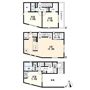 間取り:間取図 3LDK 間取り:間取図 3LDK