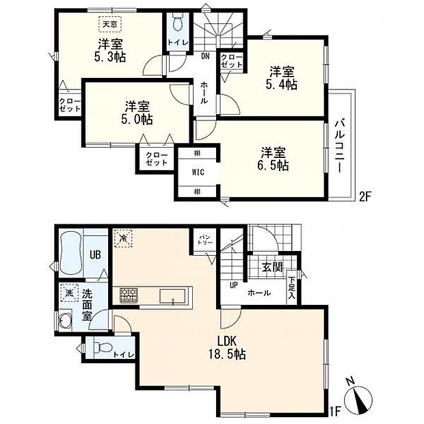 4号棟間取図 4LDK