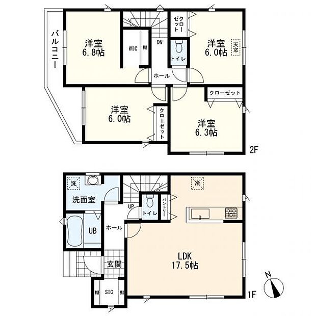 5号棟間取図 4LDK