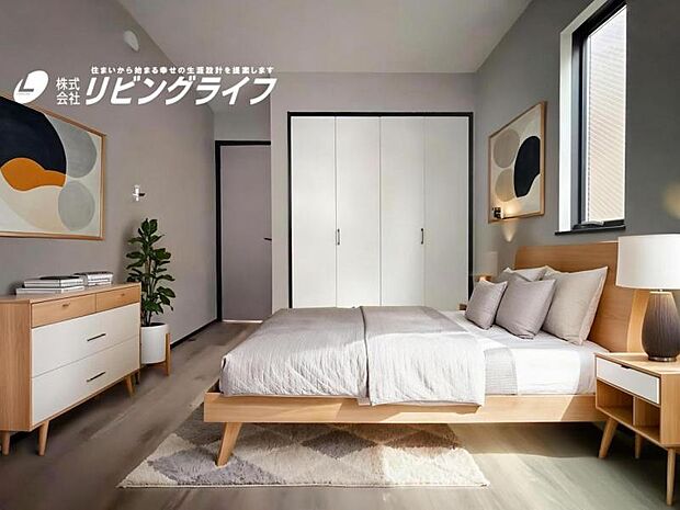 【配置してある家具はCGによるイメージです】居室には収納スペースが豊富なため、シンプルですっきりとした暮らしが実現できます。