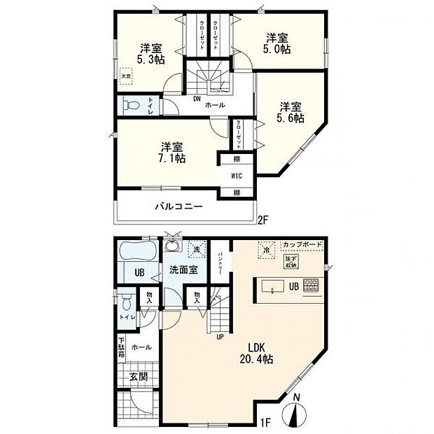 間取図　4LDK